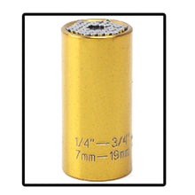 Lade das Bild in den Galerie-Viewer, 7-19mm Universal Wrench Torque Head Set Socket Sleeve Ratchet 3/8 Bushing Spanner Magic Grip Tool Multifunction Socket Wrench